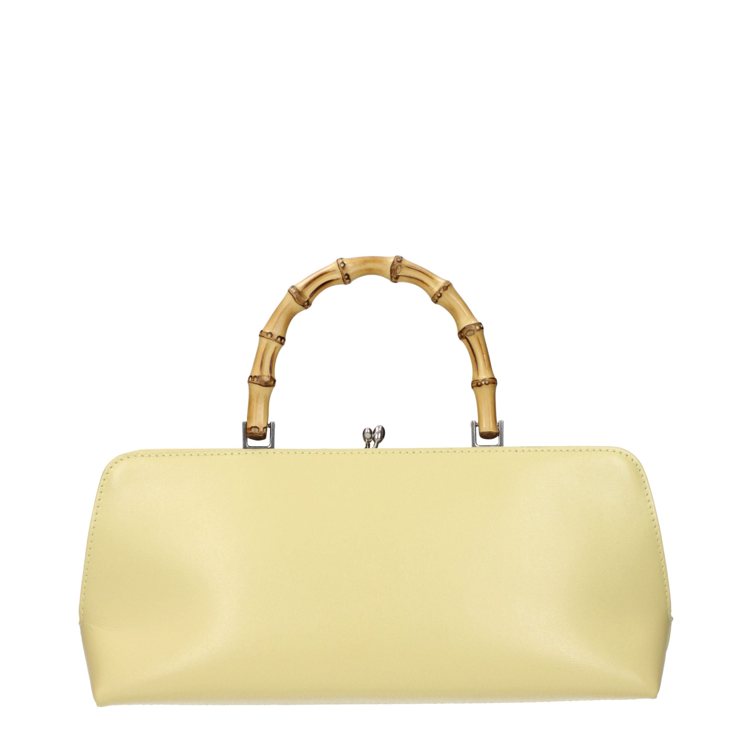 Yellow Leather Handbag Bag