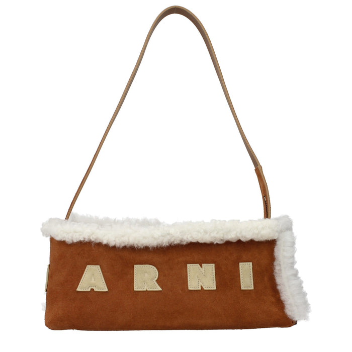 Marni Suede shoulder bag in brown