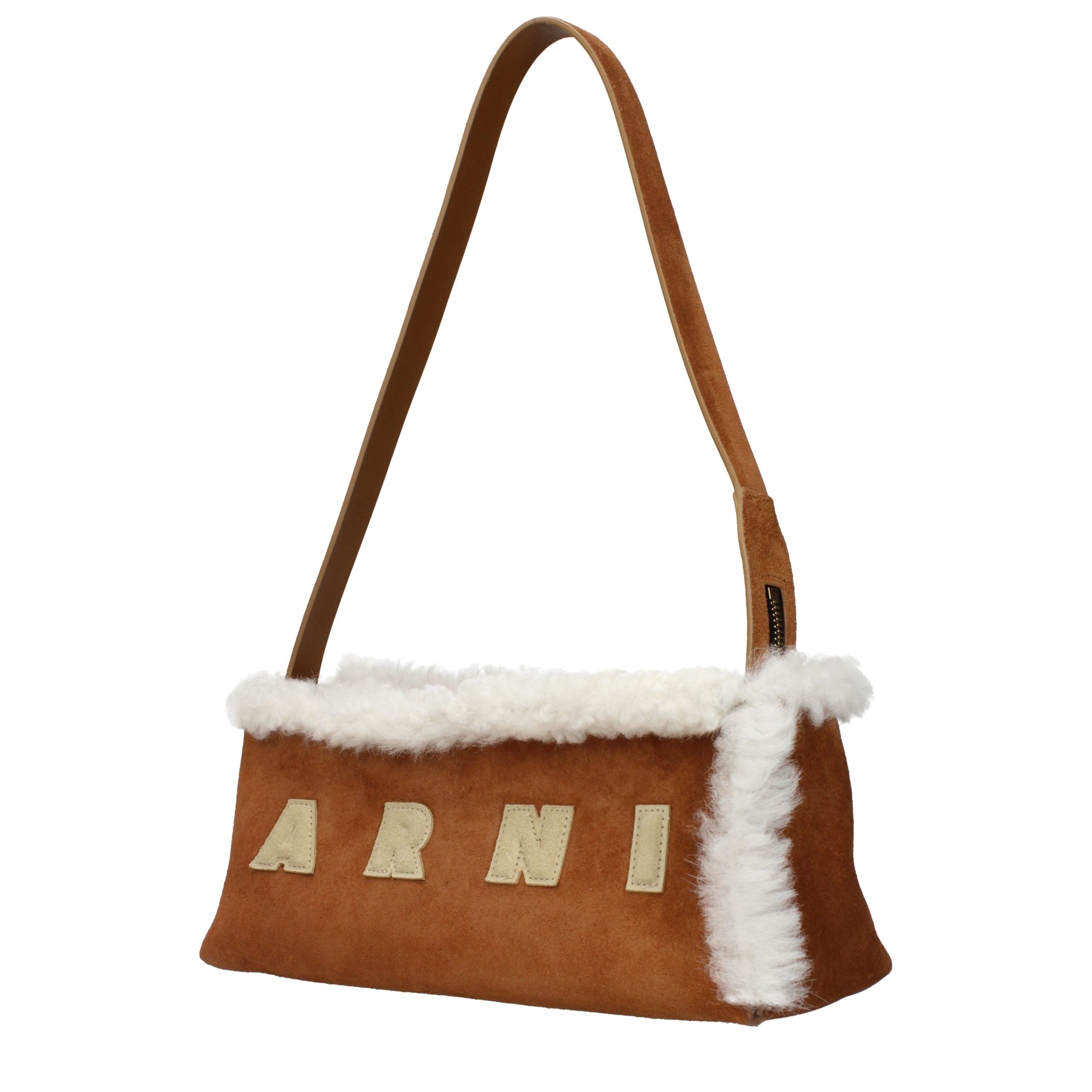 Marni Suede shoulder bag in brown — view 2
