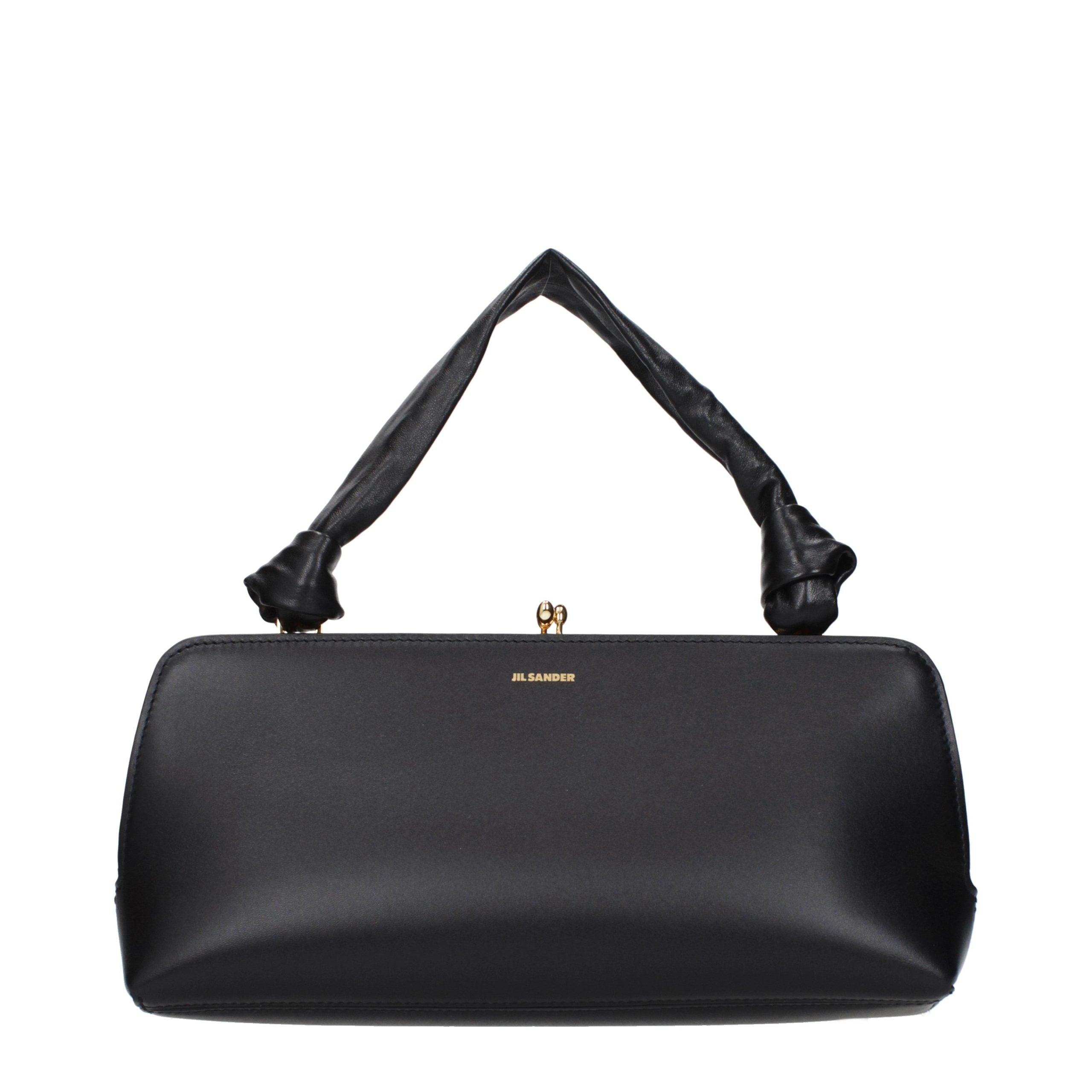 Black Leather Handbag Bag