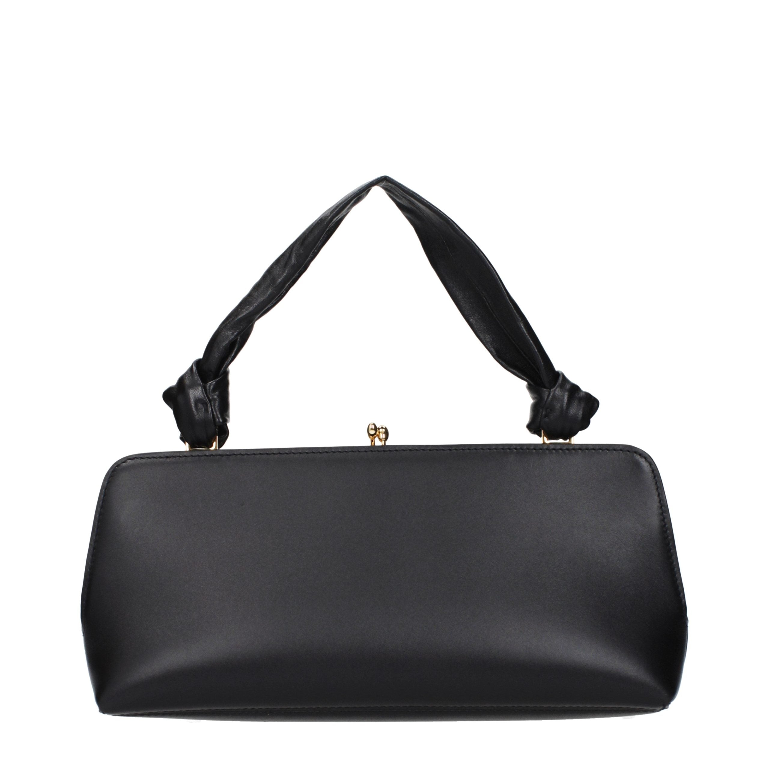 Black Leather Handbag Bag
