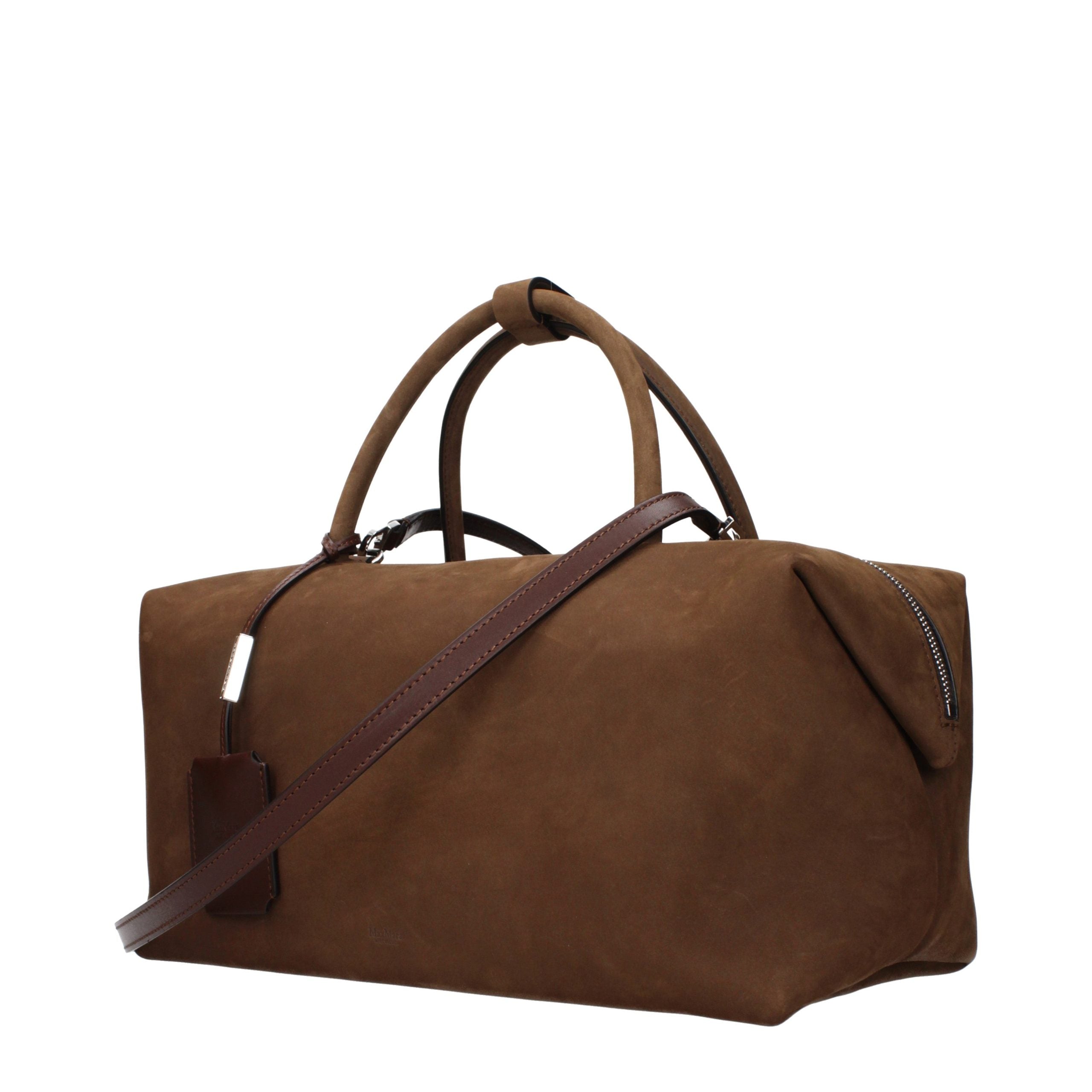 Max Mara Suede top handle bag in brown — view 2