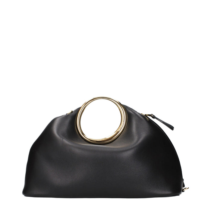 Black Leather Handbag Bag