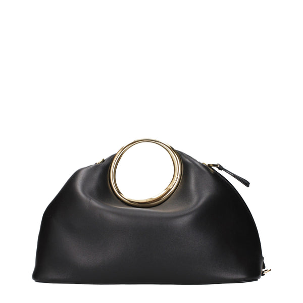 Jacquemus Leather top handle bag in black
