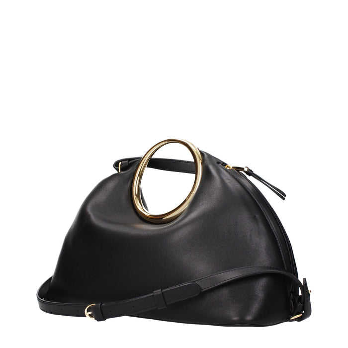Black Leather Handbag Bag