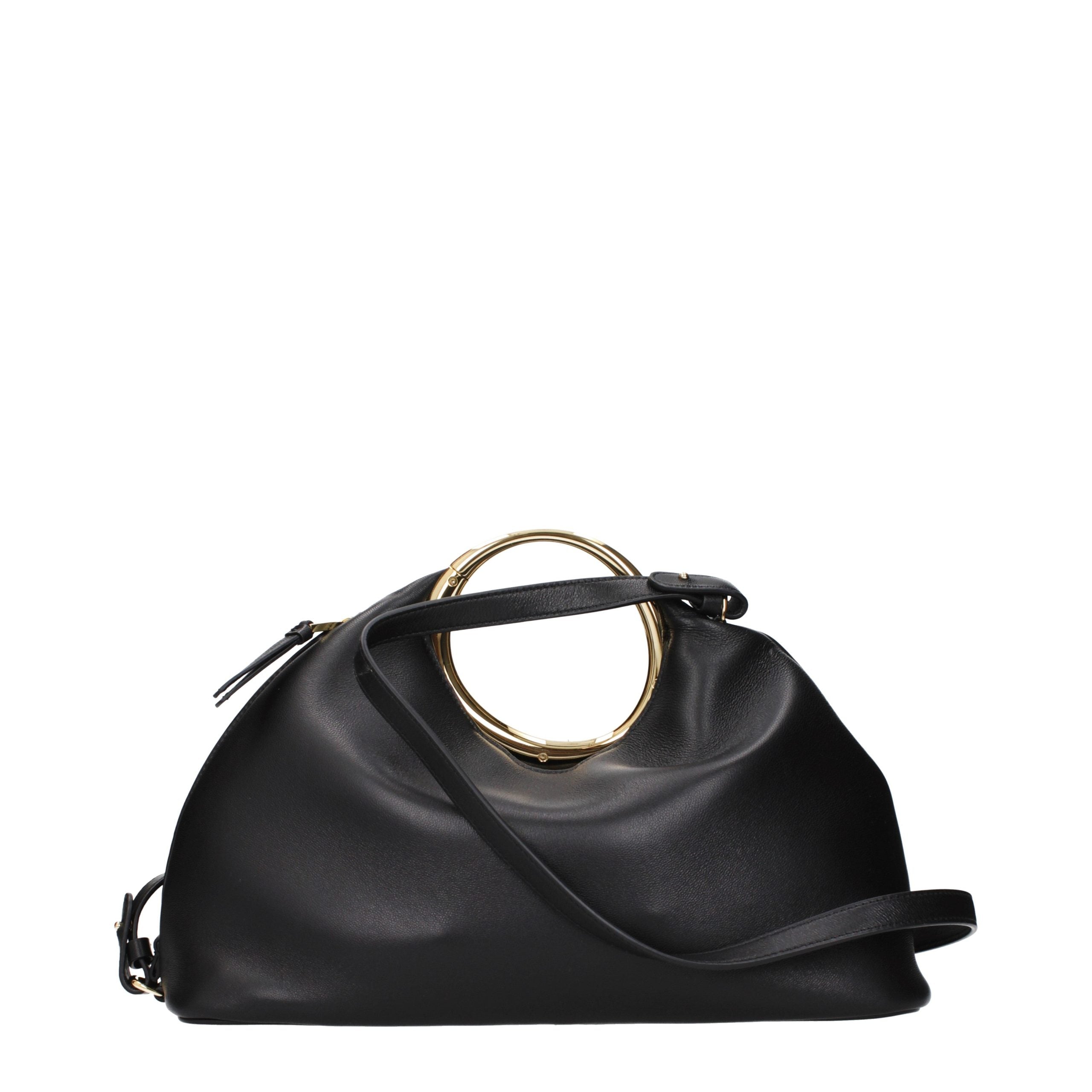 Black Leather Handbag Bag