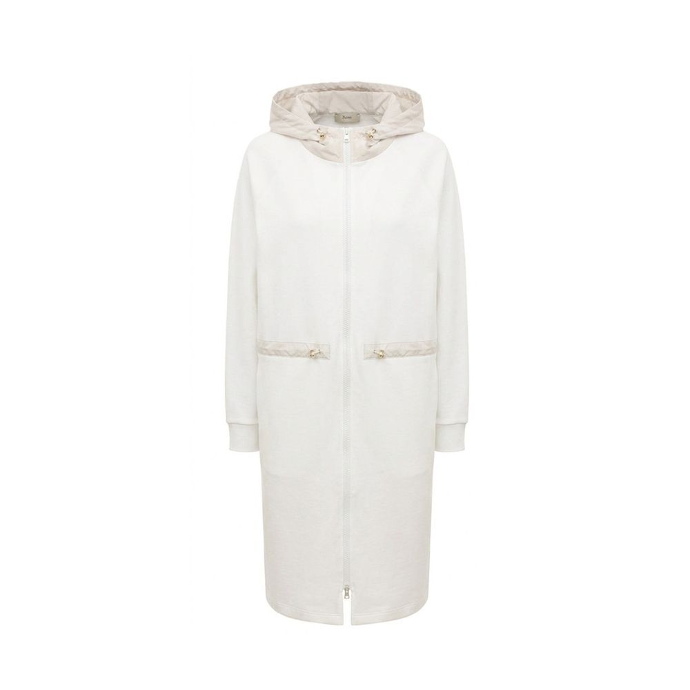 Herno 75% Cotton coat in white