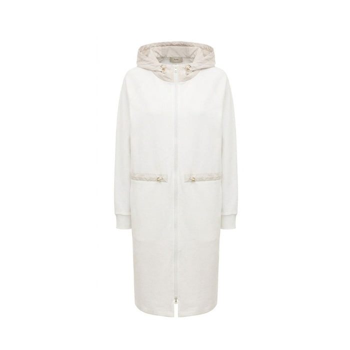 Herno 75% Cotton coat in white