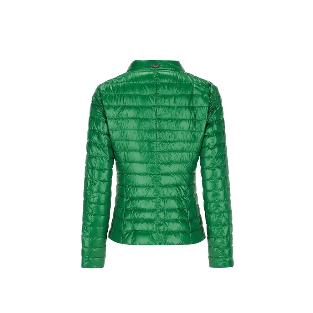 Herno 100% Polyamide shell; 90/10 goose down and feathers fill down jacket in green — view 2