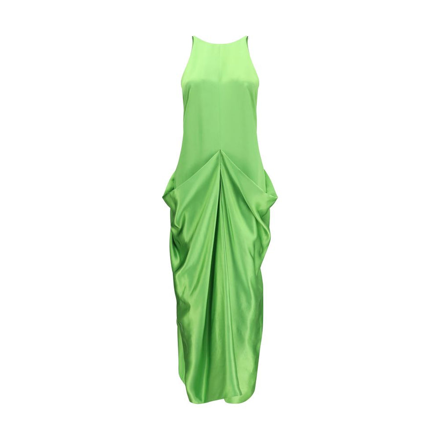 Khaite 41% Cupro dress in green