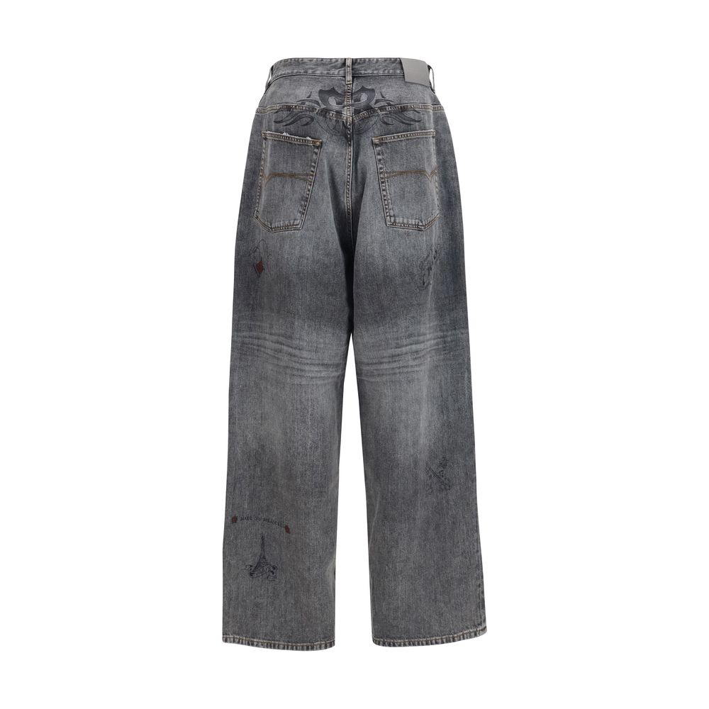 Balenciaga 100% Cotton jeans in gray — view 2
