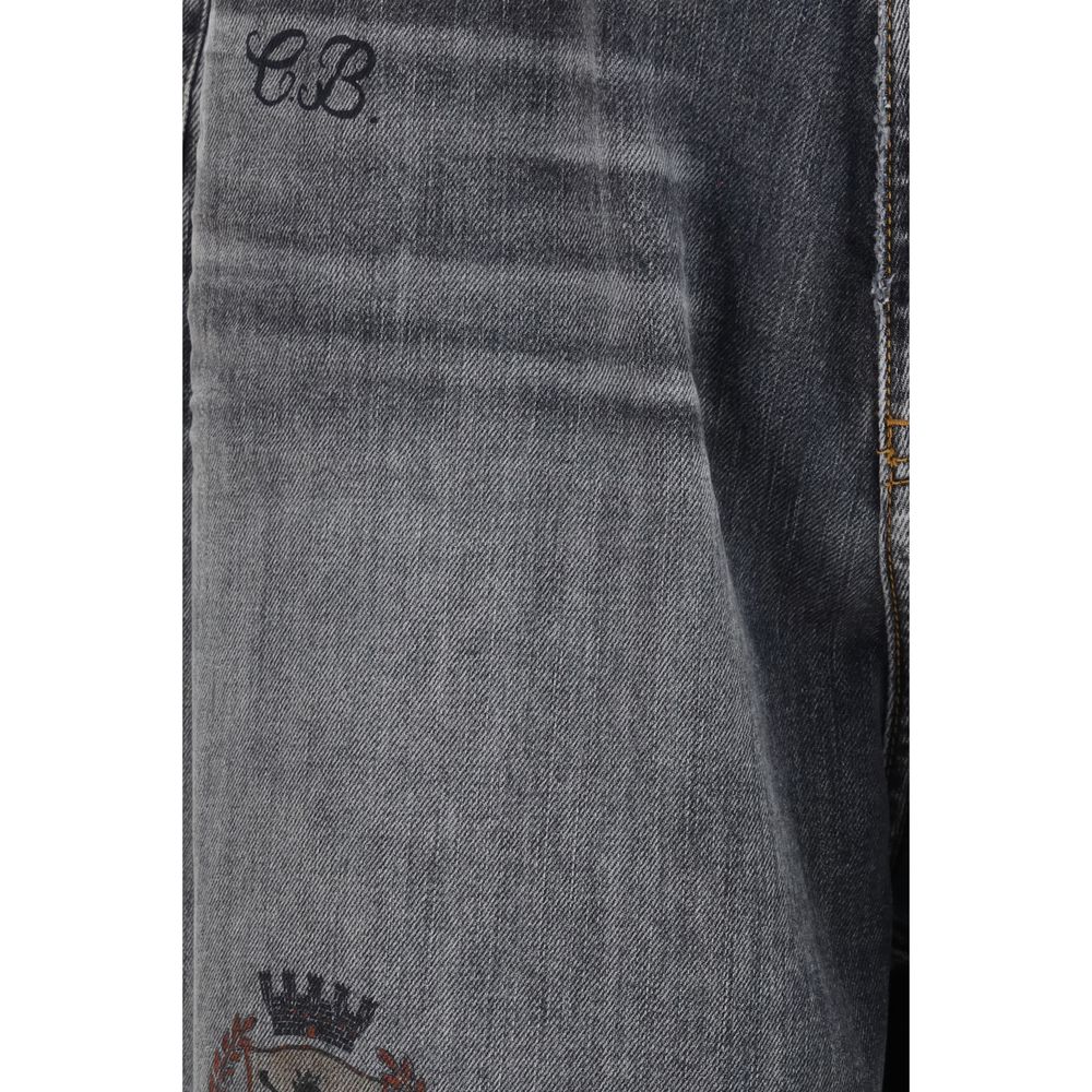Balenciaga 100% Cotton jeans in gray — view 3