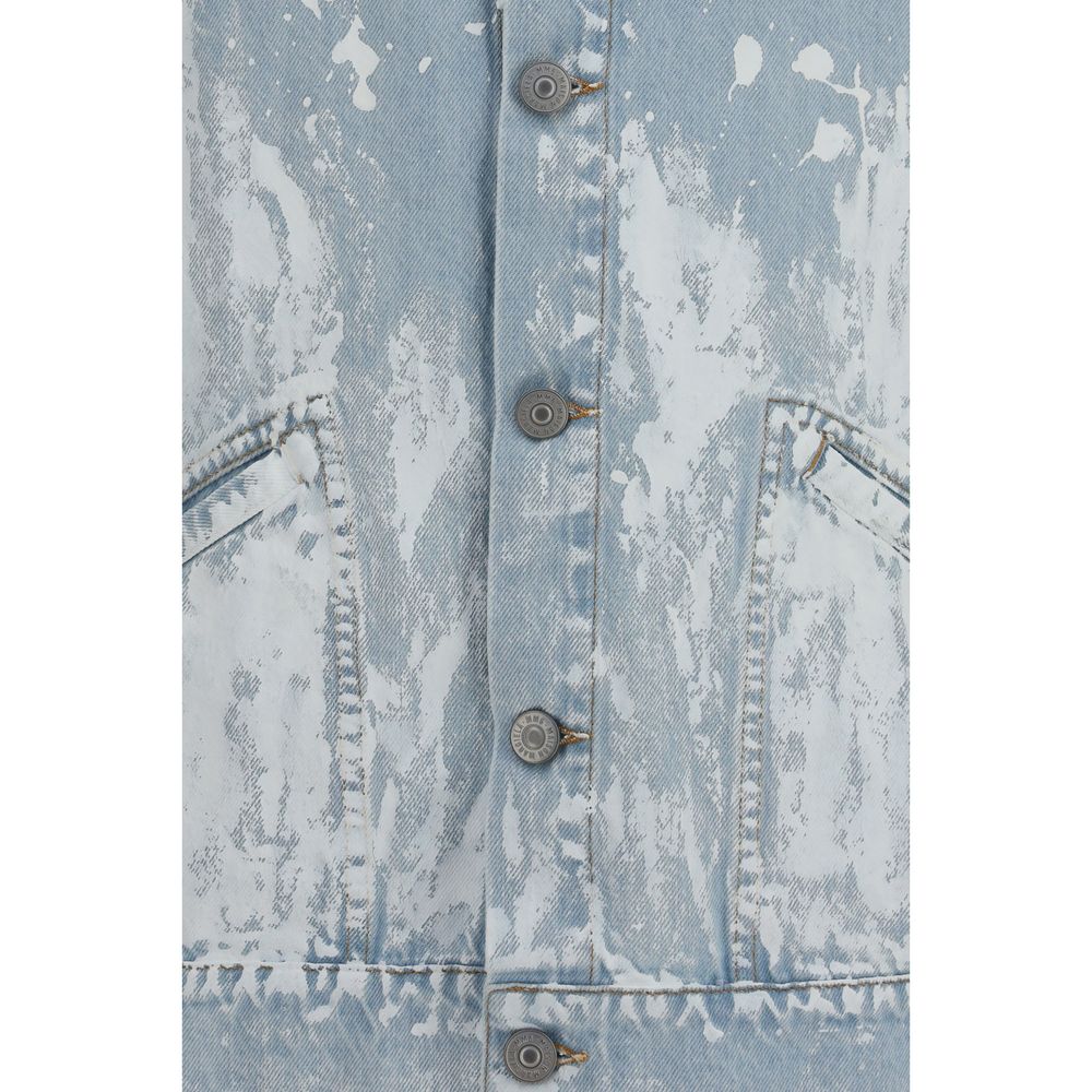MM6 Maison Margiela 100% Cotton jacket in blue — view 3