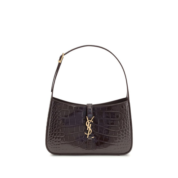 Saint Laurent 100% Crocodile (patent leather) shoulder bag in black