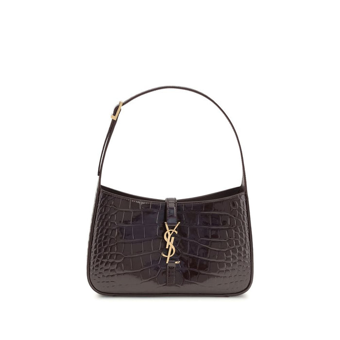 Saint Laurent 100% Crocodile (patent leather) shoulder bag in black
