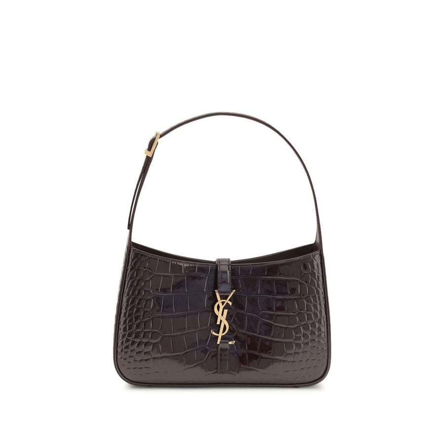 Saint Laurent 100% Crocodile (patent leather) shoulder bag in black