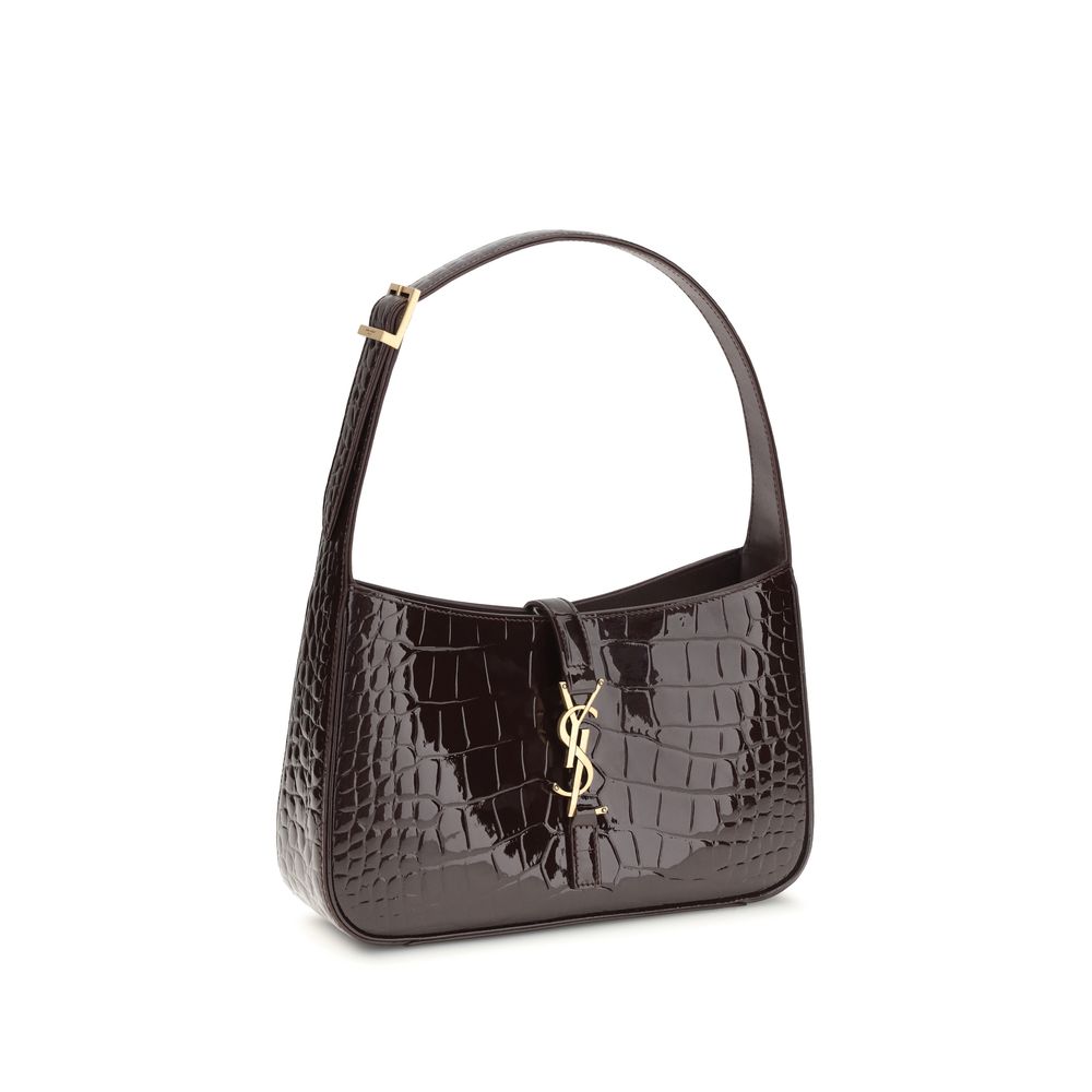 Saint Laurent 100% Crocodile (patent leather) shoulder bag in black — view 2