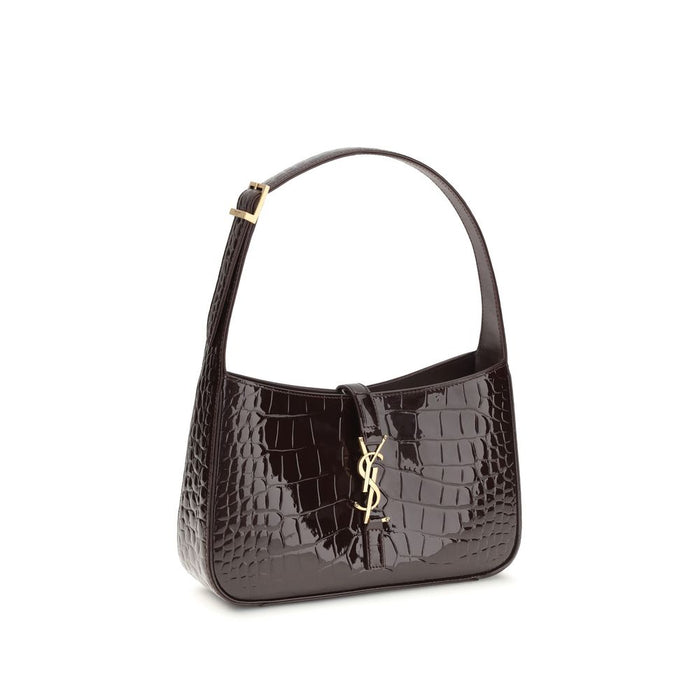 Saint Laurent 100% Crocodile (patent leather) shoulder bag in black — view 2