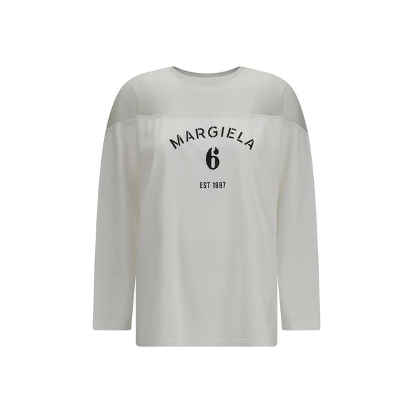 MM6 Maison Margiela 100% Cotton t-shirt in white