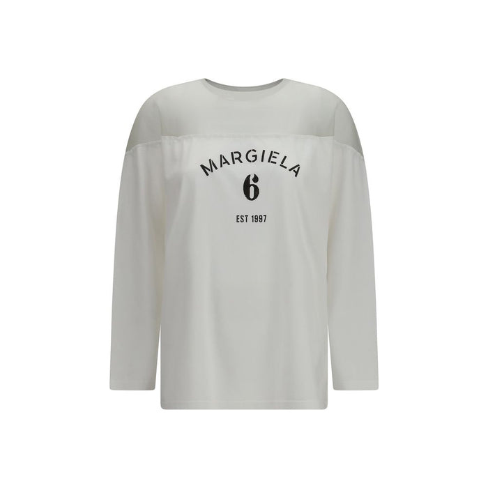 MM6 Maison Margiela 100% Cotton t-shirt in white