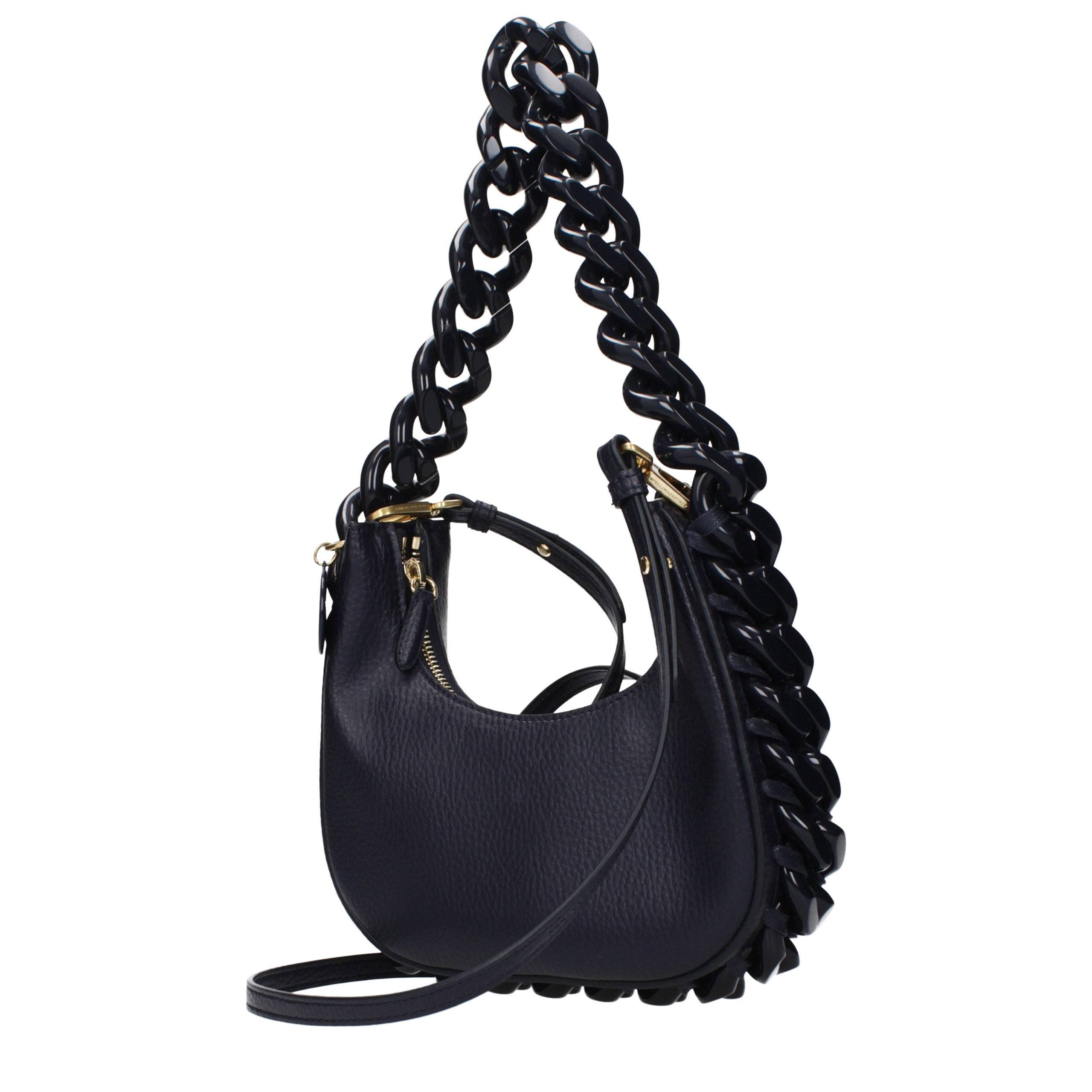 Stella McCartney Eco leather shoulder bag in navy — view 2