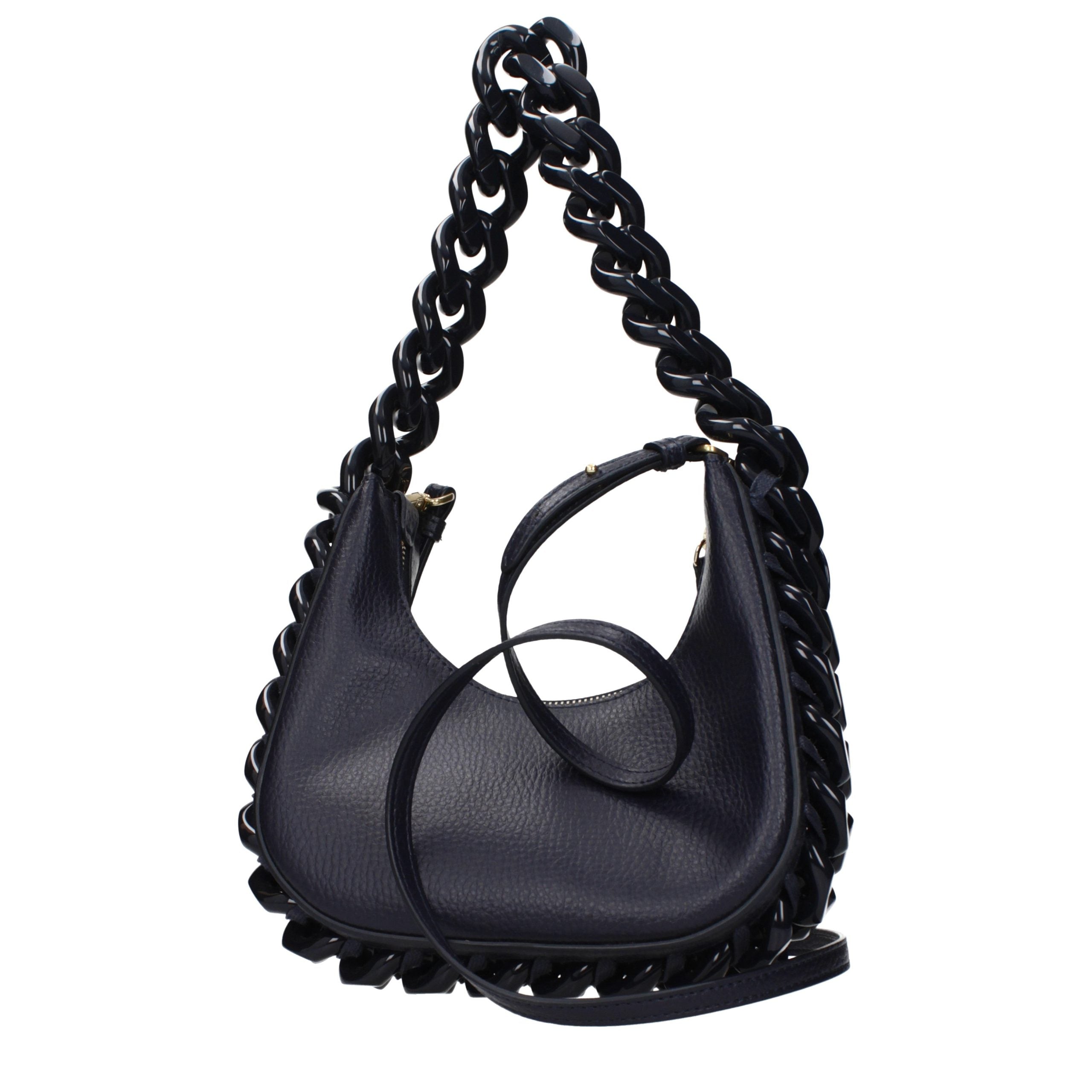 Stella McCartney Eco leather shoulder bag in navy — view 3