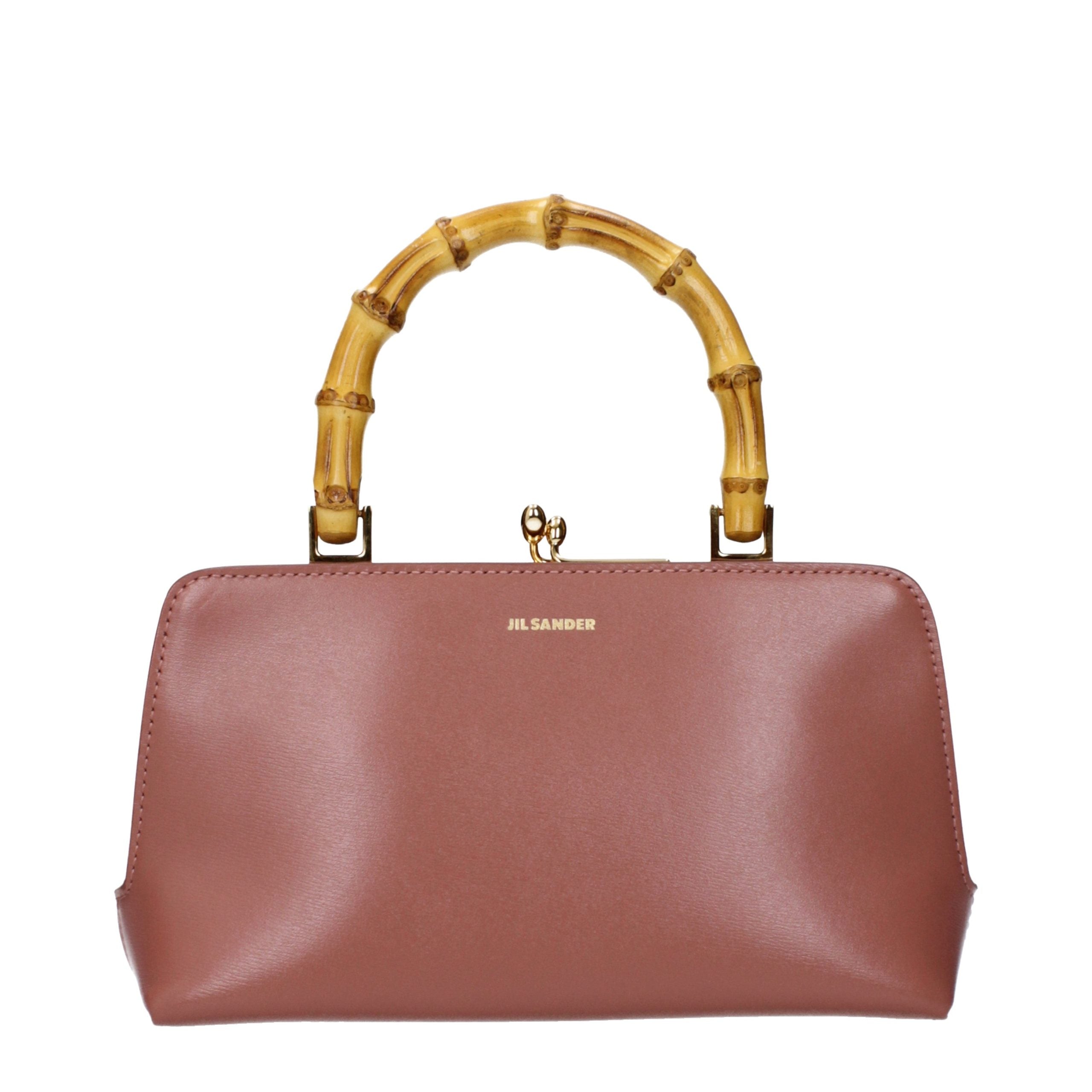 Pink Leather Handbag Bag