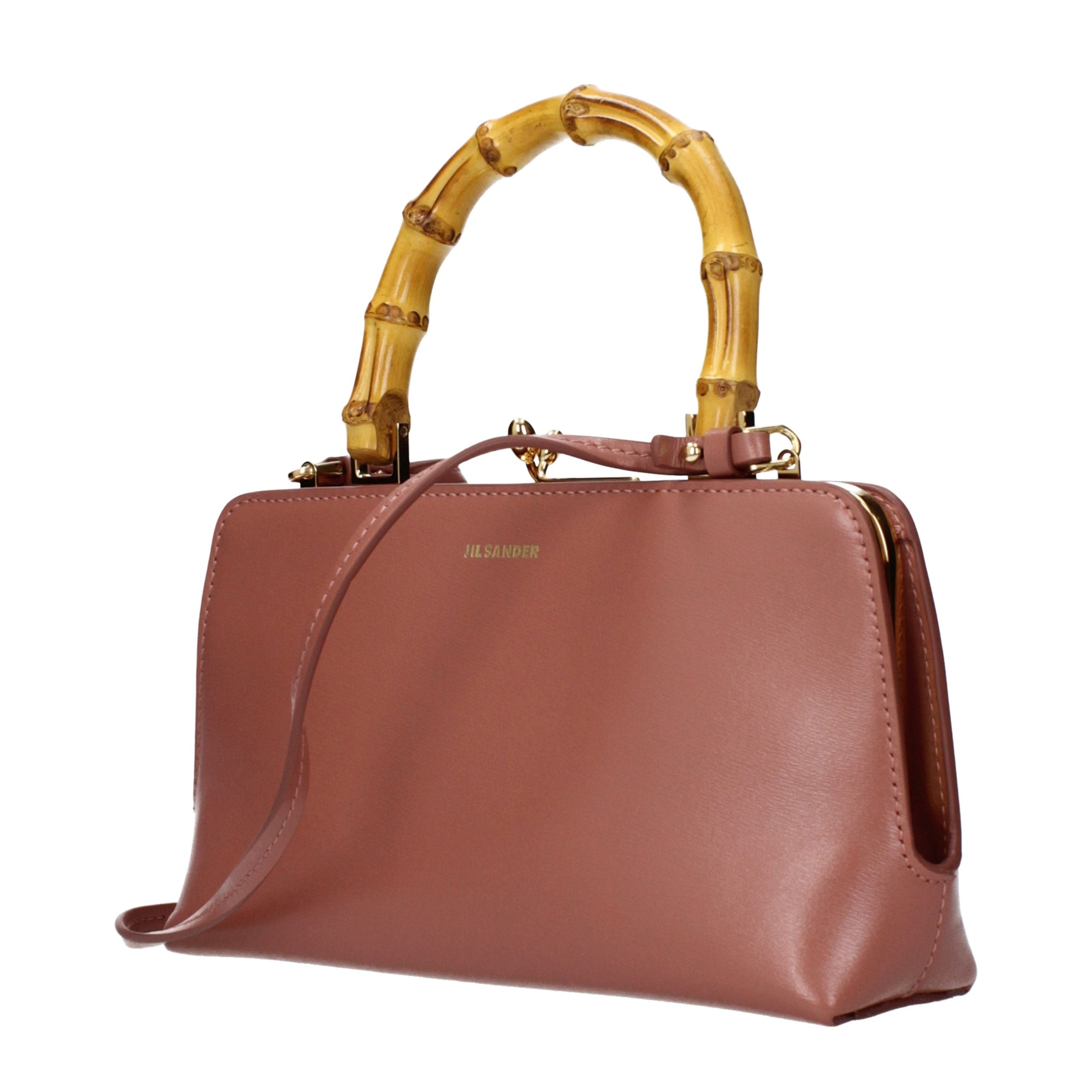 Pink Leather Handbag Bag