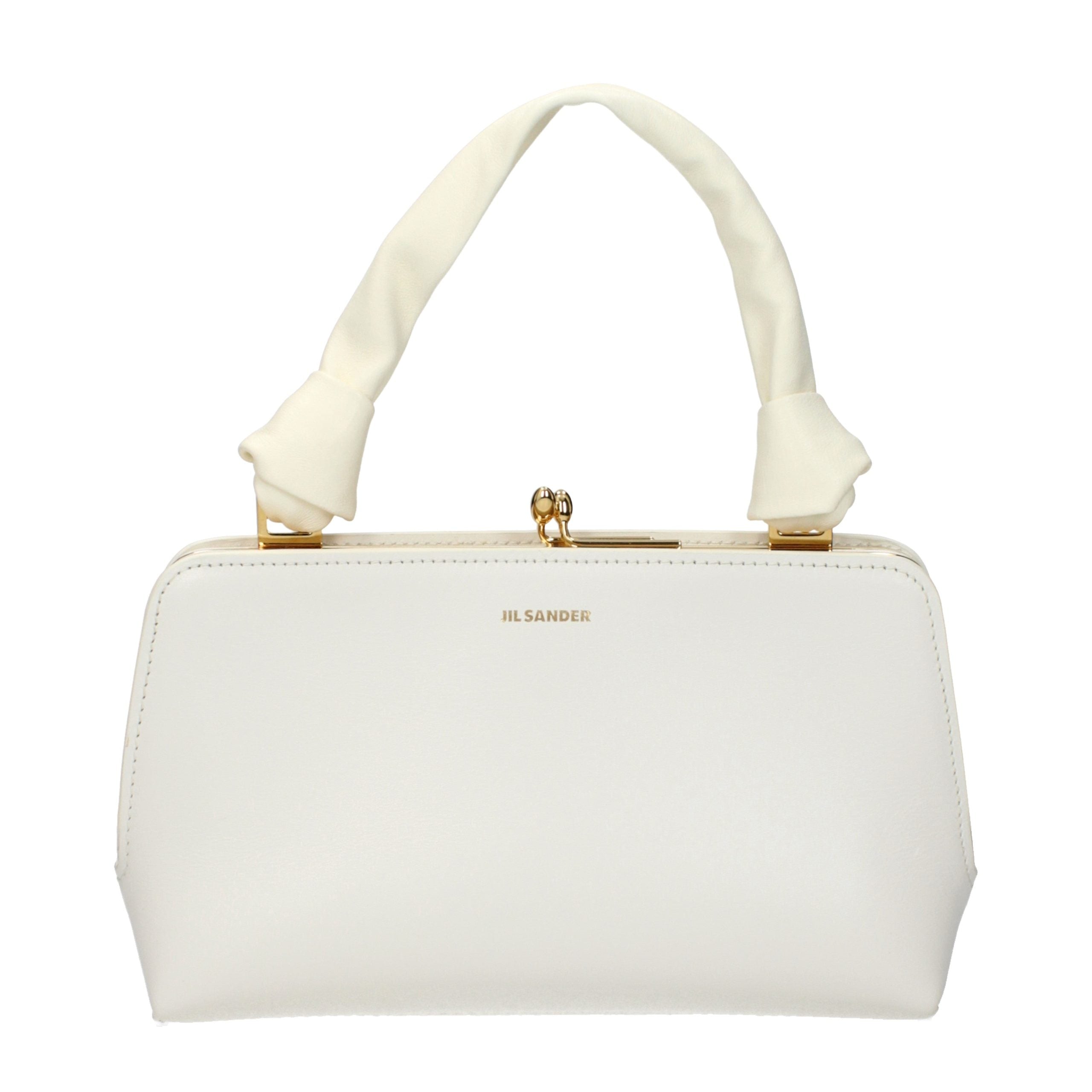 White Leather Handbag Bag
