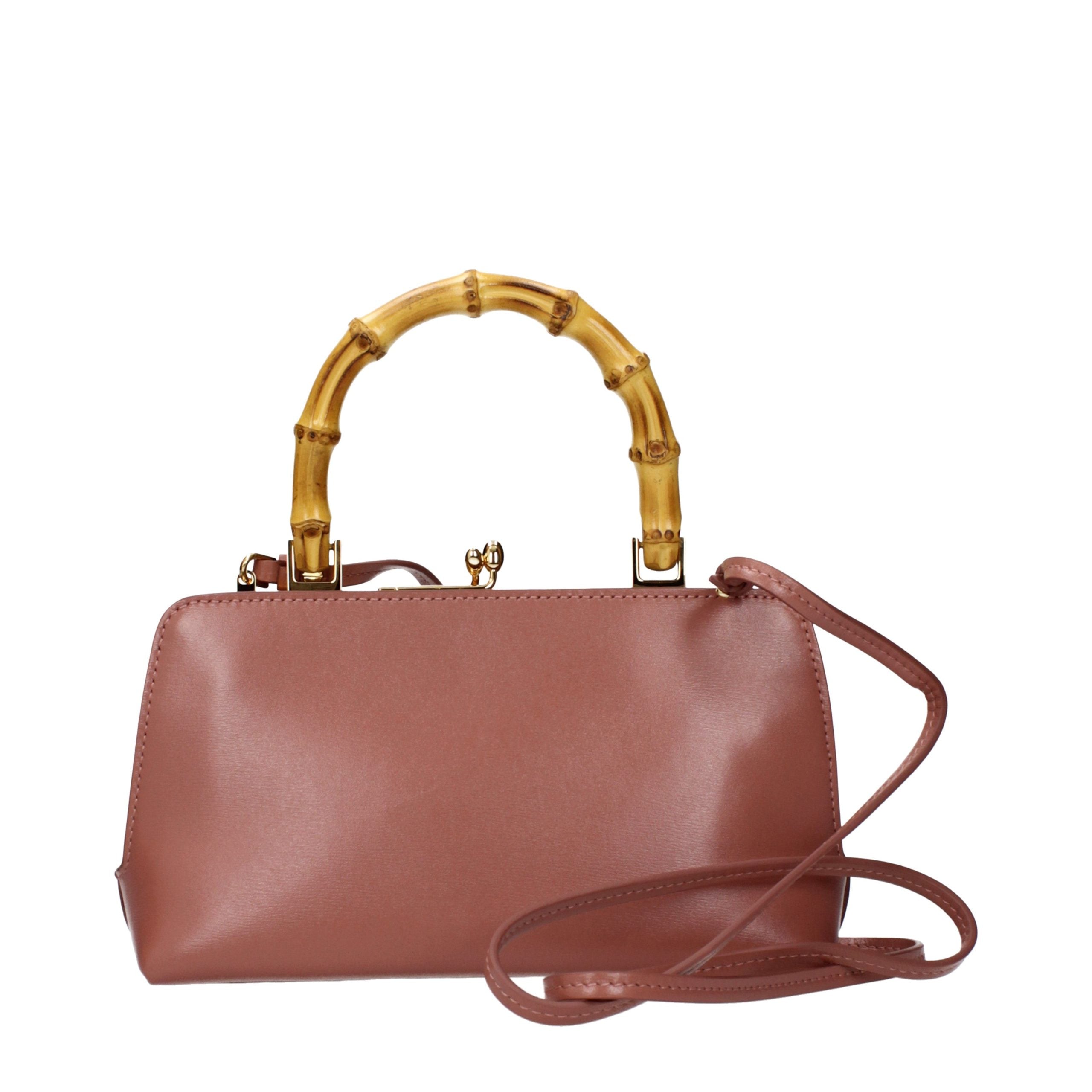 Pink Leather Handbag Bag