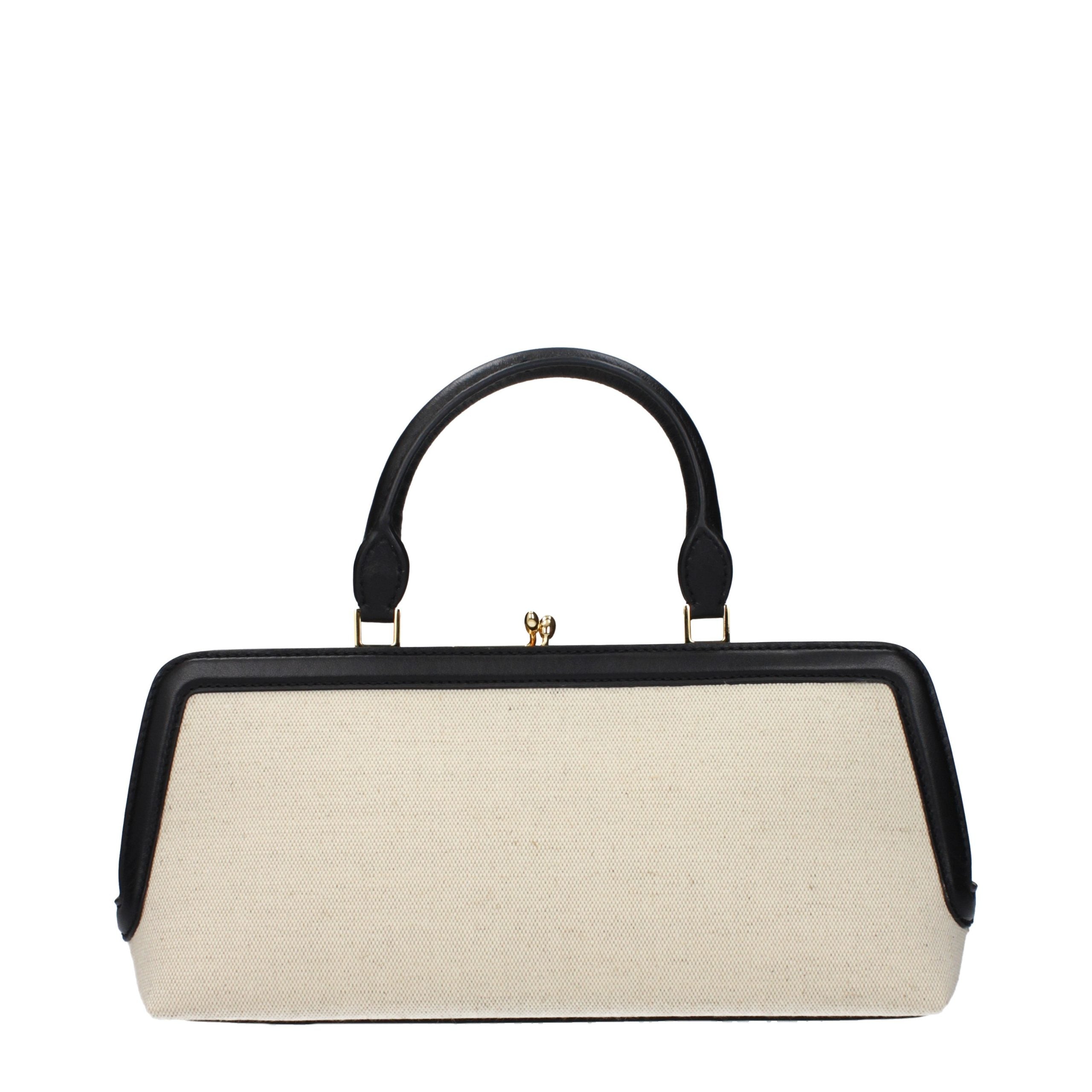 Beige Fabric Handbag Bag