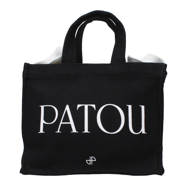Patou Cotton tote bag in black
