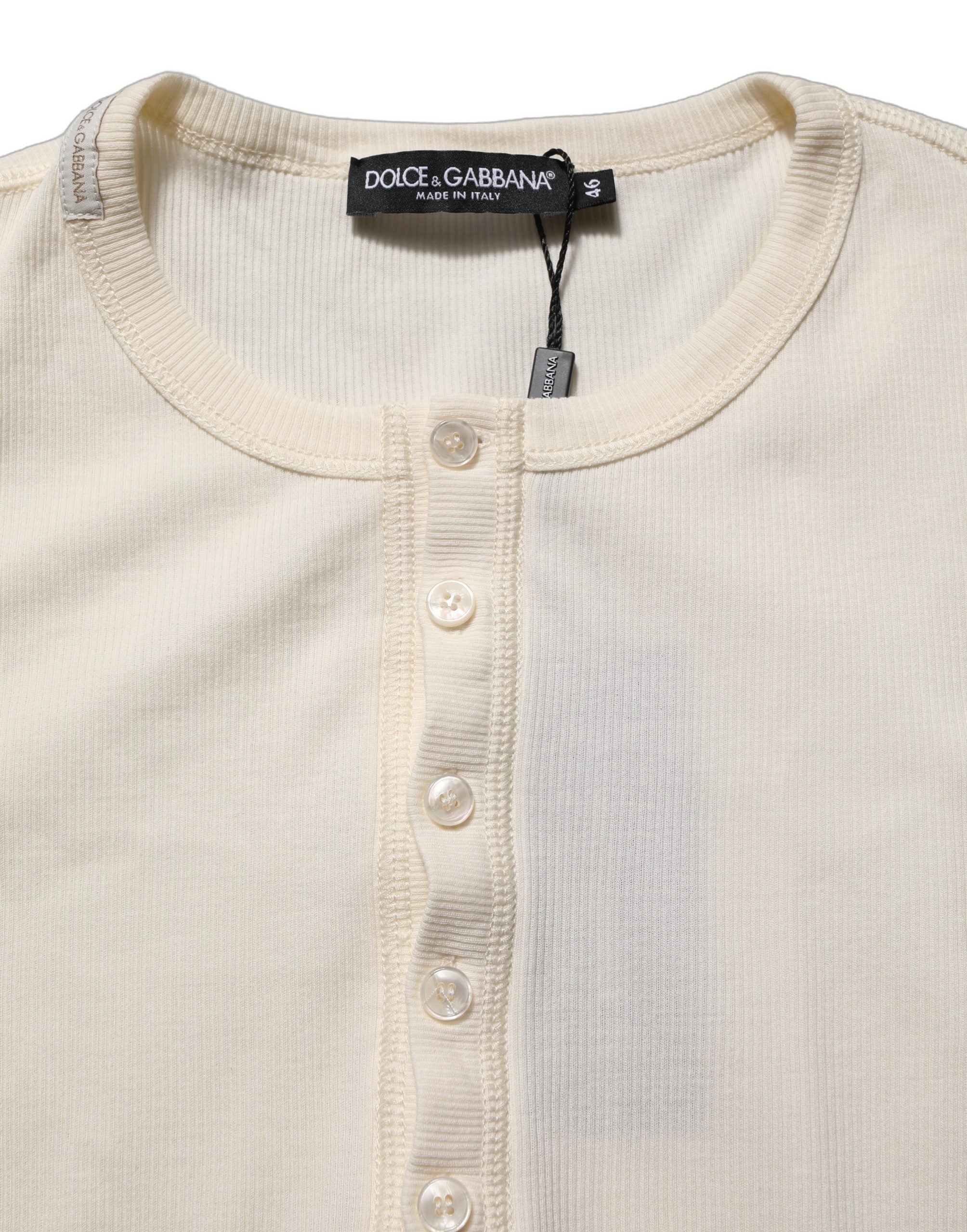 Dolce & Gabbana 100% Cotton sweater in white