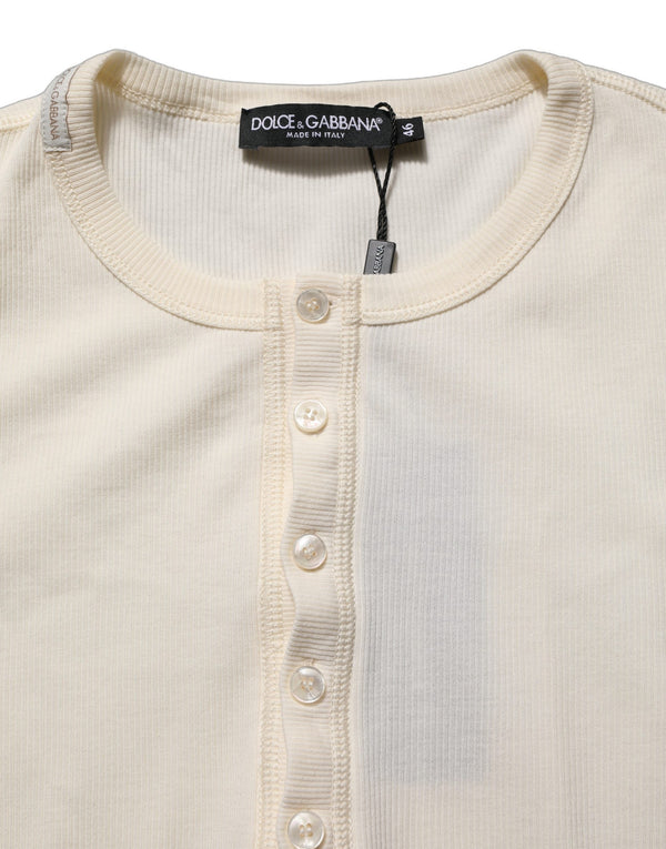 Dolce & Gabbana 100% Cotton sweater in white