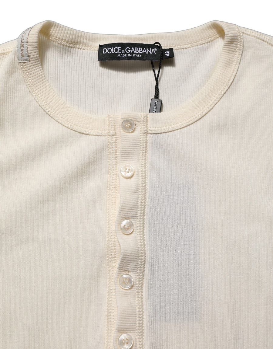 Dolce & Gabbana 100% Cotton sweater in white