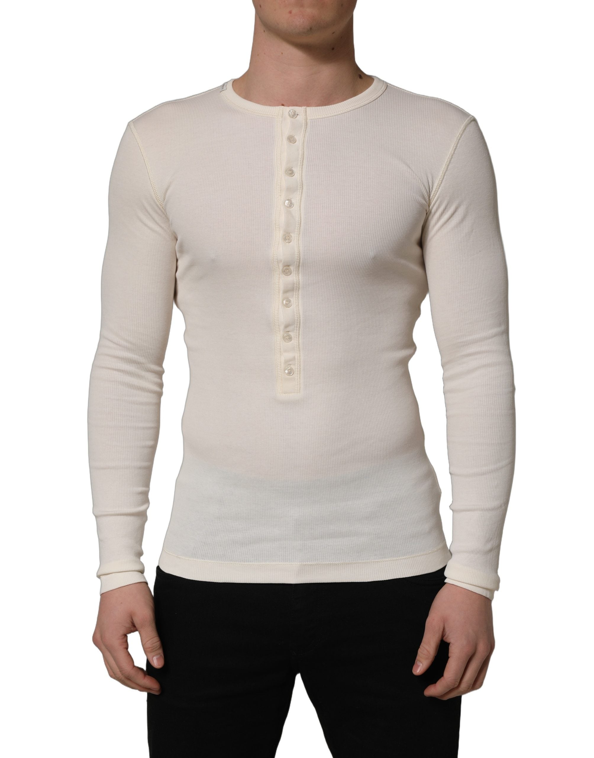 Dolce & Gabbana 100% Cotton sweater in white — view 2