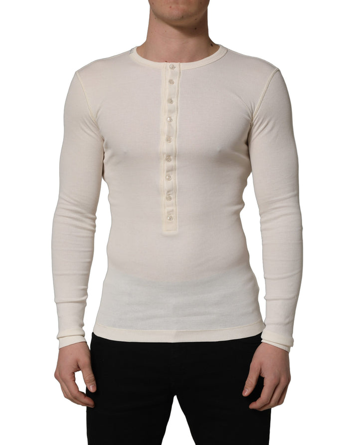 Dolce & Gabbana 100% Cotton sweater in white — view 2