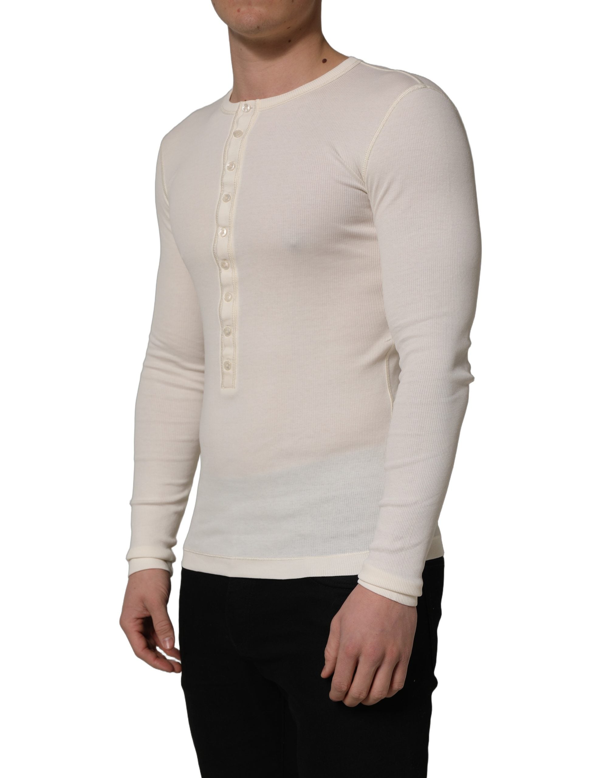 Dolce & Gabbana 100% Cotton sweater in white — view 4