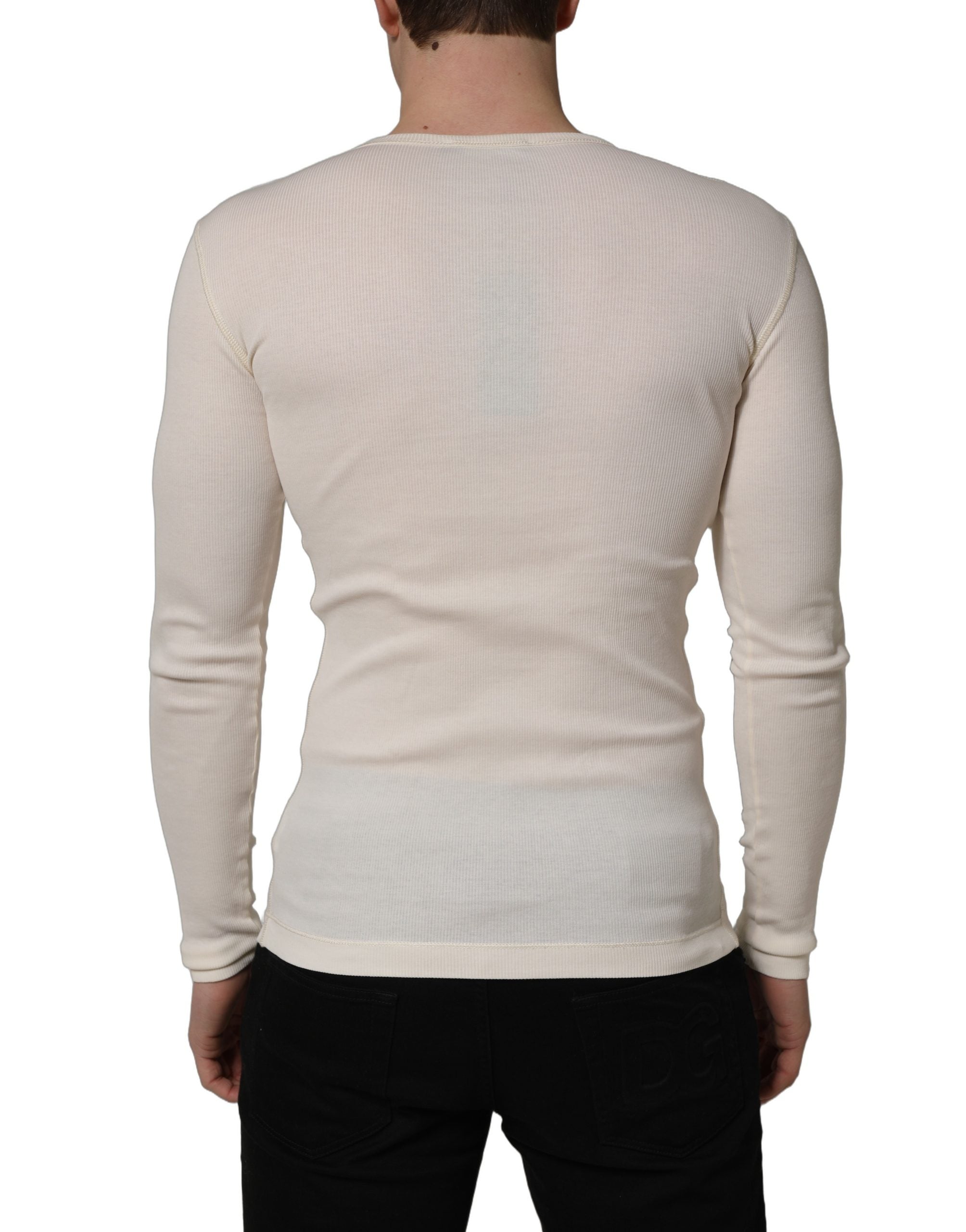 Dolce & Gabbana 100% Cotton sweater in white — view 5