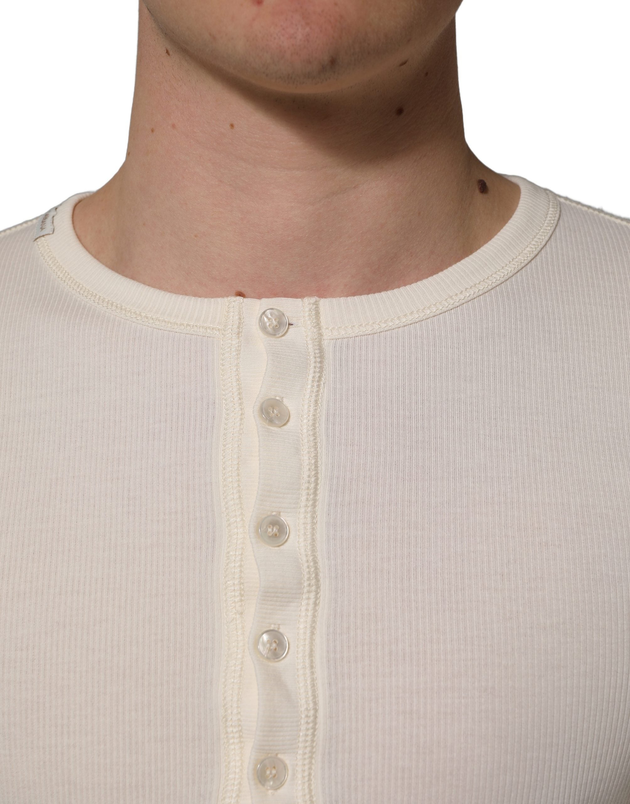 Dolce & Gabbana 100% Cotton sweater in white — view 6