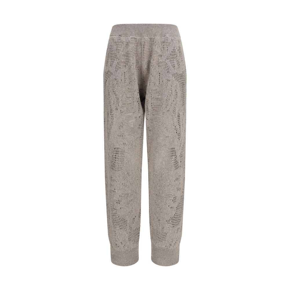 Brunello Cucinelli 94% Linen trousers in beige
