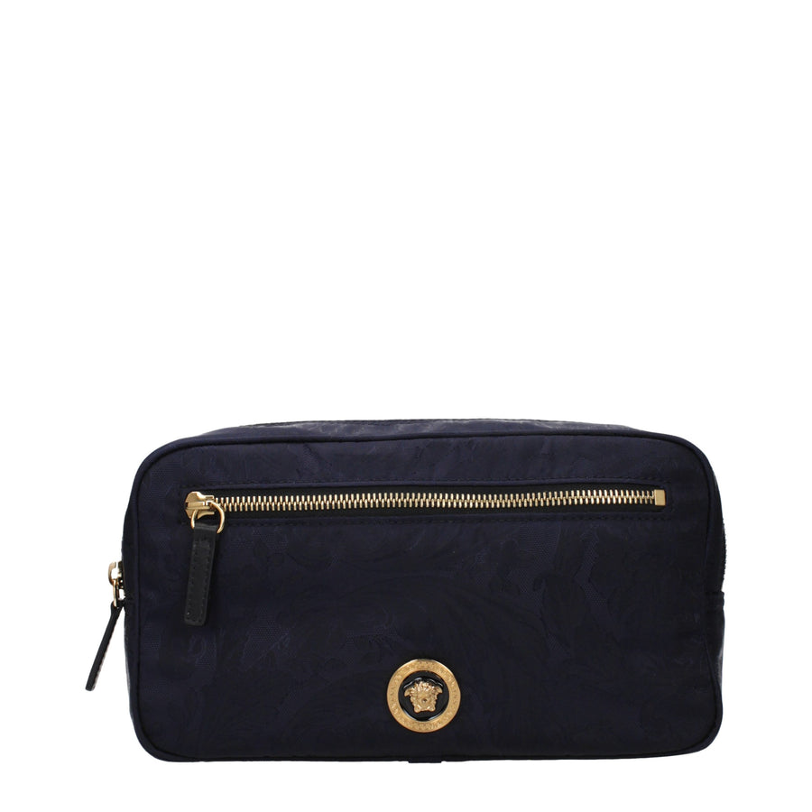 Versace Fabric wallet in navy