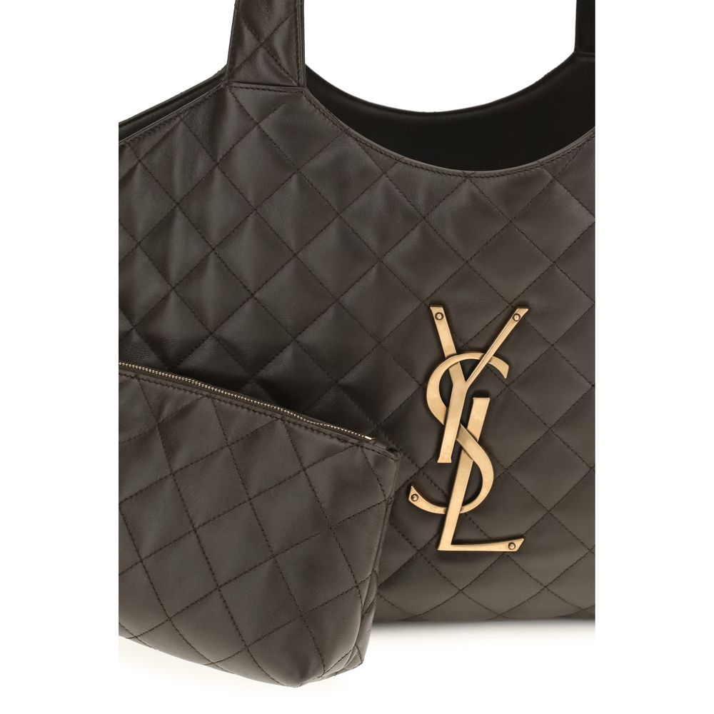 Saint Laurent 100% Napa Leather / Calf Bos Taurus shoulder bag in black — view 4