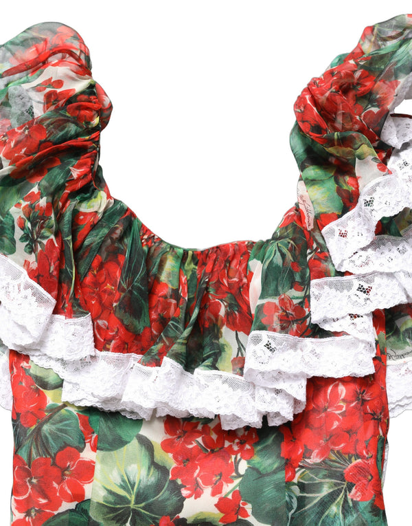Dolce & Gabbana External: 68% Silk dress in multicolor