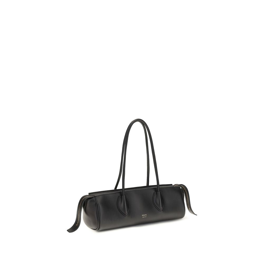 Khaite 100% Lamb Ovis Aries shoulder bag in black — view 2