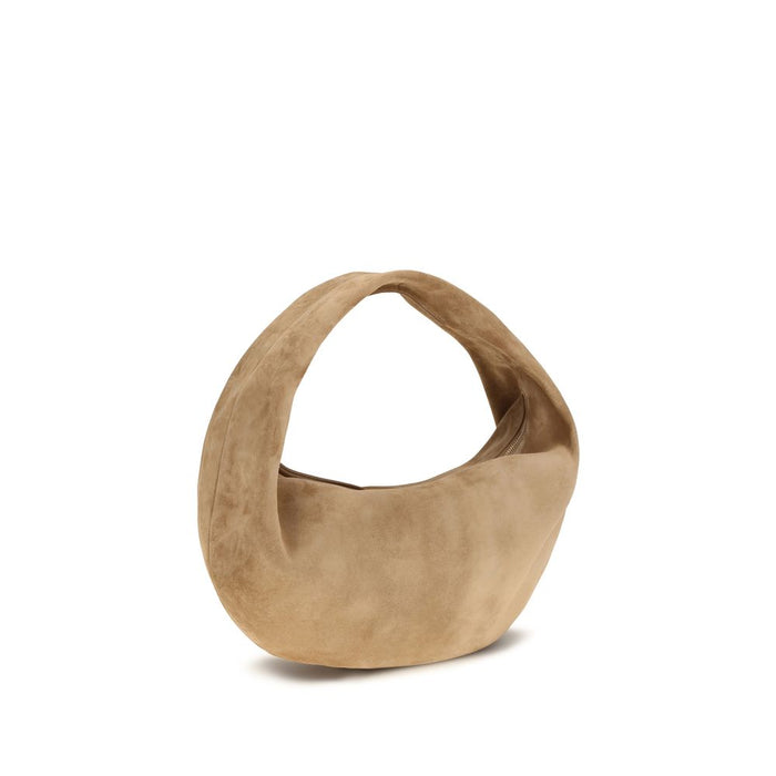 Khaite 100% Calf Suede hobo bag in beige — view 2
