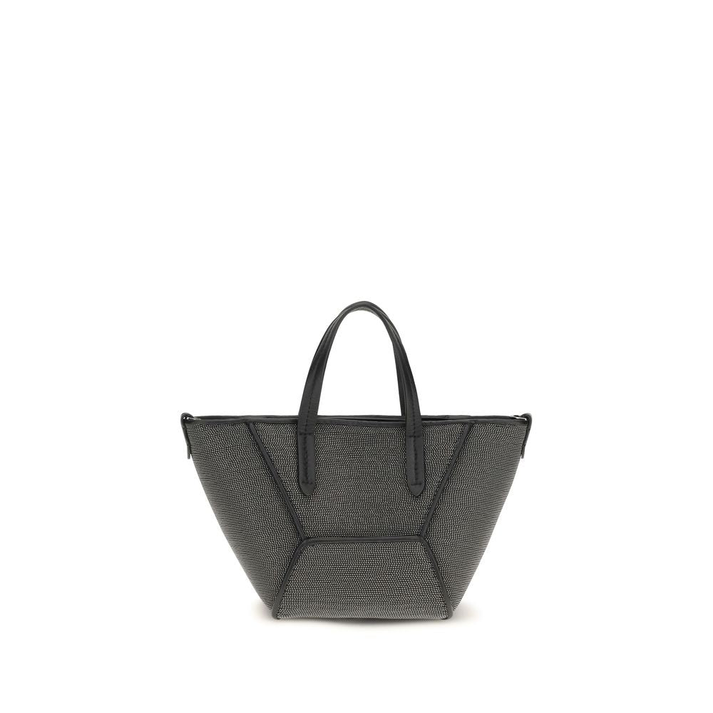 Brunello Cucinelli 100% Calf Leather Bos Taurus shoulder bag in black