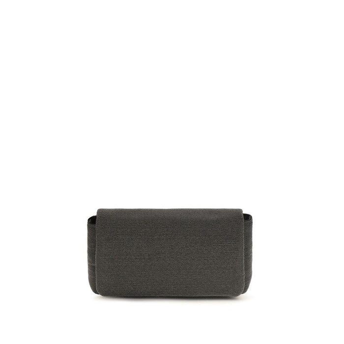 Brunello Cucinelli 100% Leather shoulder bag in black