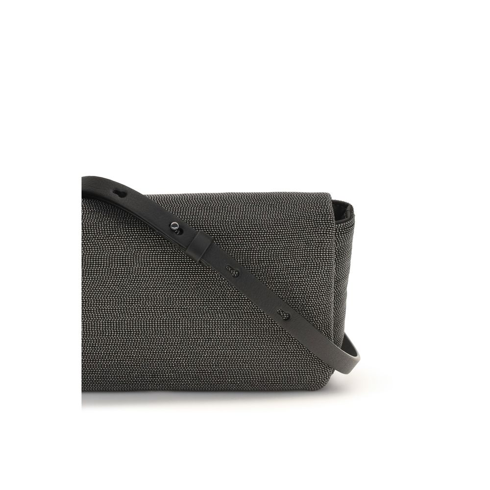 Brunello Cucinelli 100% Leather shoulder bag in black — view 4