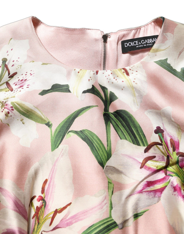 Dolce & Gabbana 100% Silk (external); 94% Silk dress in pink